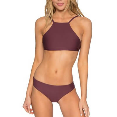 High-Neck Bikini Swimwear