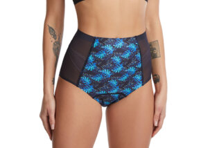 Bonded Print High Waist Period Panty